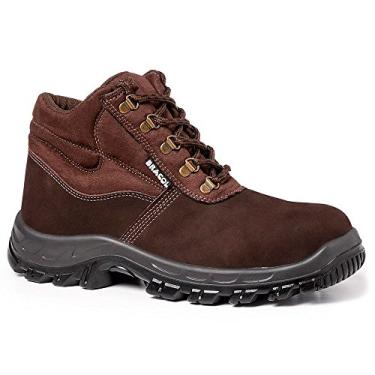 Imagem de Bota/botina De Segurança Em Nobuck Com Bico Pvc - Bracol Baf (Moderno, MARROM, BR, Adulto, Numérico, 46)