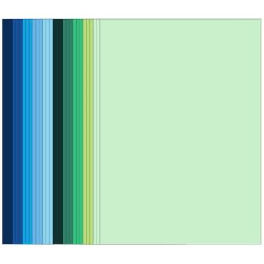 Imagem de Cartolina verde azul, capa de papel Kraft, 36 kg/230 g/m2 para confecção de cartões, álbuns, impressão, quilling e artesanato, faça você mesmo, 10 tons, 30 folhas, 3 folhas de cada cor