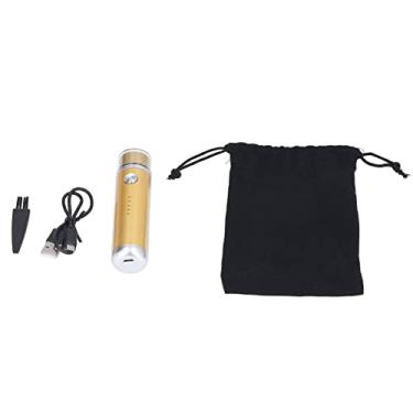 Imagem de Barbeador Elétrico, Barbeador Elétrico Portátil Mini Navalha Elétrica Usb Recarregável Máquina de Barbear Display Energia para Viagens Masculinas (Ouro)