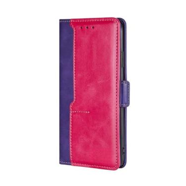 Imagem de Capa de livro para Oneplus Nord N20 N10 N100 N200 CE 5G 9R 9RT 9 8 8T 7 10T 10 Pro 6 5 Capa carteira de couro Flip Phone Case, roxa, para Oneplus 7 Pro