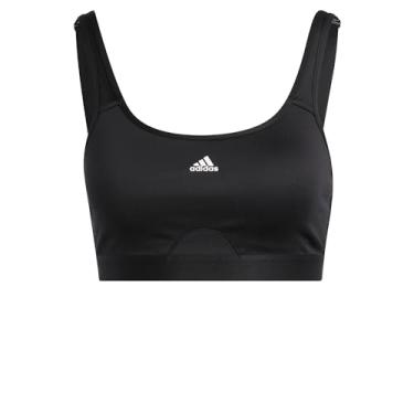 Imagem de adidas Sutiã de alto nível para treinamento feminino, Preto, (Small) A/C