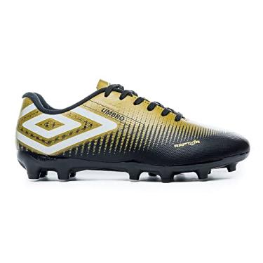 Imagem de Chuteira Campo Umbro Raptor Preto/Dourado/Branco