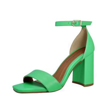 Imagem de Sandália Salto Alto Grosso Luiza Sobreira Verde Mod. 2167