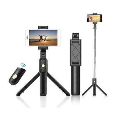 Imagem de Pau de Selfie Tripé 2 em 1 com Controle e Bluetooth - Thor