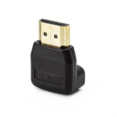 Imagem de Adaptador L - Hdmi Macho Para Fêmea - Kit Com 10 - Cirilo Cabos