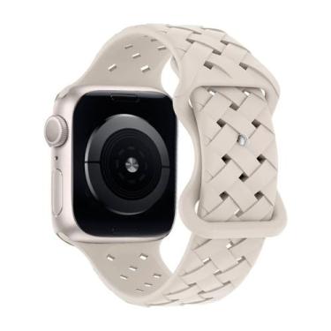 Imagem de Pulseira Silicone Trançada Compatível com Apple Watch - Baú do Viking,