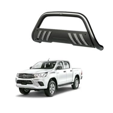 Imagem de Quebra Mato Hilux 2020 2021 2022 Com Grade Preto - Bepo