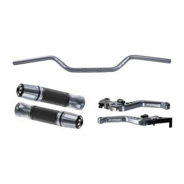 Imagem de Kit Guidão Original Manopla Jupiter Manete MT03 (Off Racer), Titanium