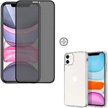 Imagem de Capinha Compatível iPhone 11 Anti Shock + Película 3D Vidro Anti Espiã