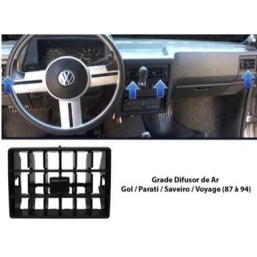 Imagem de Difusor central e lateral ld/le gol/saveiro/parati/voyage quadrado "to