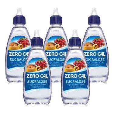 Imagem de Adoçante Zero Cal Sucralose Liquido 100ml Kit 5