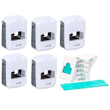 Imagem de Kit 5 Suportes Refil de Descarte Absorvente + Refil 400 U - Artlimp