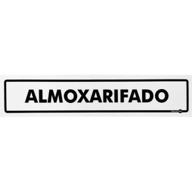 Imagem de Placa Almoxarifado 30 x 6,5 Cm PS57 Encartale