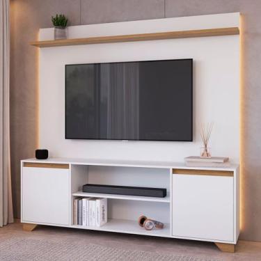 Imagem de Rack com Painel para TV Até 50 Polegadas Benevello 2 Portas Siena/Bran