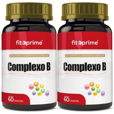 Imagem de Kit 2x Vitaminas Complexo B 60 Cápsulas - Fitoprime