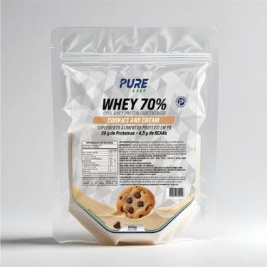 Imagem de Whey Protein Concentrado 70% 900g Pure Athletic, Cookies