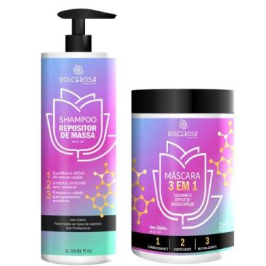 Imagem de Kit Reposição De Massa 3 Em 1 Dolce Rosa Profissional 1 Kg