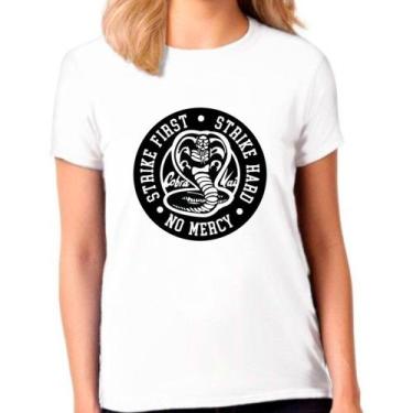Imagem de Camiseta Feminina Branca Cobra Kai 02 - DESIGN CAMISETAS, Branco, P