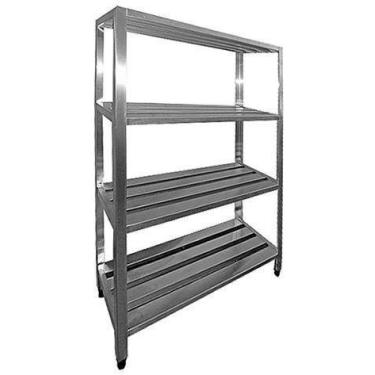 Imagem de Estante Promaq Proestip2 Aco 304 Gradeada 1200x400x1650mm