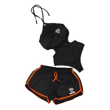 Imagem de Conjunto Maio Com Bojo Refletivo + Short - Gringas - Gringas Model, Pe