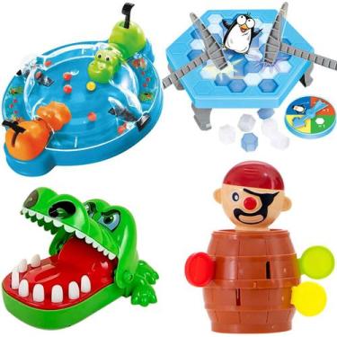 Imagem de Jogos Pinguim Quebra Gelo Pula Pirata Jacaré Hipopótamo Come - Art Bri