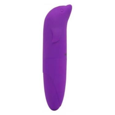 Imagem de Vibrador Ponto G Aveludado com Formato Golfinho - Sensual Love, Roxo