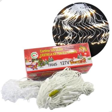 Imagem de Pisca Pisca Cortina 120 Leds De Natal Ponta Estrela Decoração Natalina