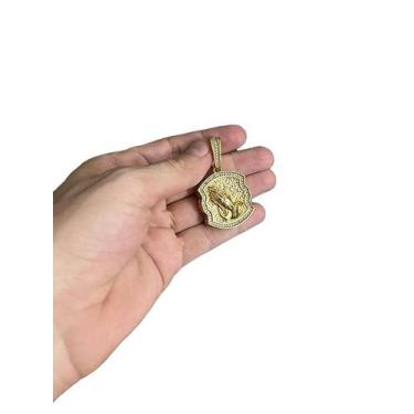 Imagem de Pingente mão rezando g - banhado a ouro 18k - ToJoia18k