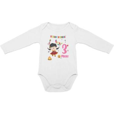 Imagem de Body Bebê Mesversario Festa Junina em Familia Minha Primeira Festa Jun