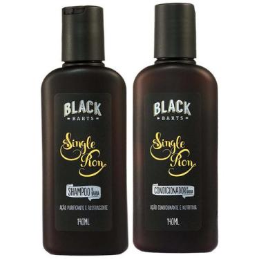 Imagem de Kit Barba Shampoo + Condicionador Single Ron 140mL Black Barts