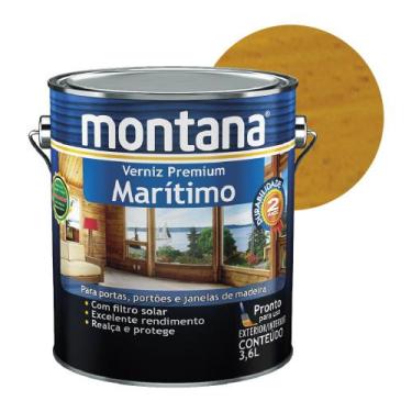 Imagem de Verniz Maritimo Madeira Natural Filtro Solar Montana 3,6 Lt
