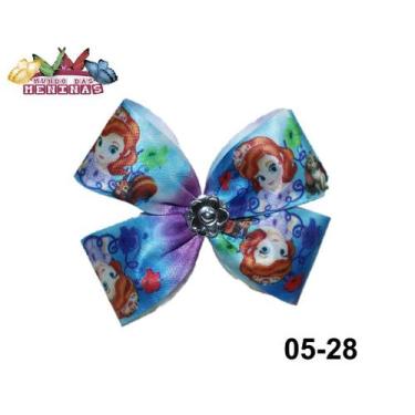 Imagem de 1 Elastico Rabico Xuxinha De Cabelo Meia  Com Laço: mod 05-2 - MUNDO D