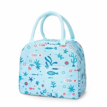 Imagem de Bolsa Térmica Com Alça Para Marmita Maquiagens Cosméticos Multiuso - A