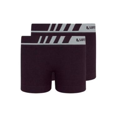 Imagem de Kit com 2 Cuecas Infantil Boxer Lupinho 136-001 - LUPO, Preto, M