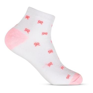 Imagem de Kit Meia Feminina 3 Pares Estampada Cano Curto Basica - Altomax, 33-38