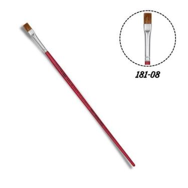 Imagem de Pincel Chato Reto 181-08 Pelo de Boi Tigre