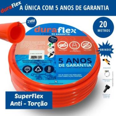 Imagem de Mangueira Para Jardim Siliconada Laranja 20 metros Duraflex