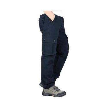 Imagem de Calça Cargo Tática Masculina Camuflada - Algodão - Para Trabalho e Cam