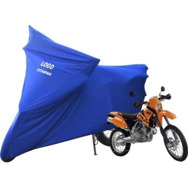 Imagem de Capa De Moto KTM LC4 640 Trail SXC 625 Sob Medida Com Logo - Mz, Azul