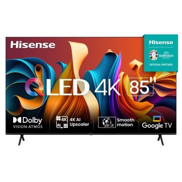 Imagem de Smart TV 85" Hisense Ultra HD 4K QLED, Google TV com HDR10+, Dolby Atmos, Modo Esporte, Modo Jogo e Compatível com Alexa - 85A53HUA