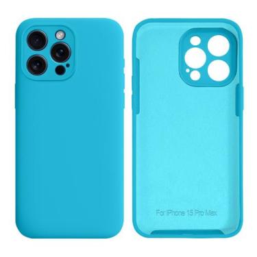 Imagem de Capinha Compativel com iPhones 15 Pro Max Silicone Proteção de Câmera 