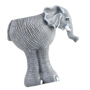 Imagem de IEUDNS Vaso de plantas de elefante cinza, mini vaso de flores, estatueta única, vaso de flores para decoração, peitoril da janela, mesa interna, fazenda