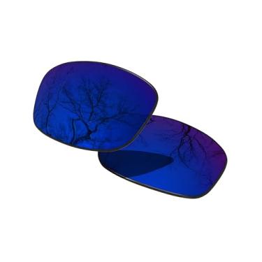 Imagem de ToughAsNails Lentes polarizadas de substituição para óculos de sol Oakley Fives Squared - Mais opções, Azul meia-noite, Tamanho �nico