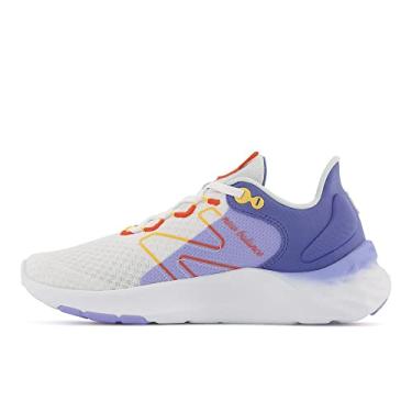 Imagem de New Balance Tênis feminino Fresh Foam Roav V2, Magic Hour/Nb Branco/Damasco vibrante, 7