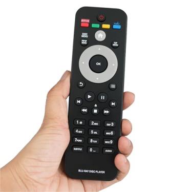 Imagem de Controle remoto substituído compatível com Philips BDP2100F7 996510041571 BDP5406 BDP2900/F7 BDP2285 BD Blu Ray Disc DVD Player vudu Netflix