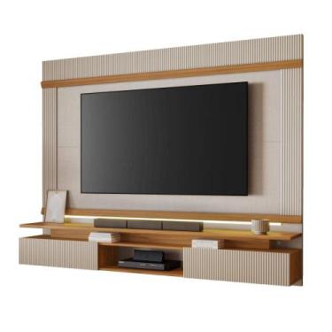 Imagem de Painel Para Tv Até 75'' NT1370 Off White/Freijó Notável Móveis, Off Wh
