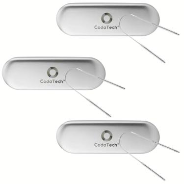 Imagem de Limpador de Lingua, Raspador de Lingua em Aço Inox, com Estojo, Marca: CodaTech (3 UNIDADES)