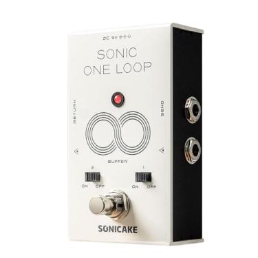 Imagem de SONICAKE Pedal Multifuncional Com Buffer De Loop De Seleção De Linha Ab, Pedal De Efeitos De Guitarra E Baixo 3 Em 1, True Bypass - Sonic One Loop