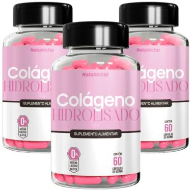 Imagem de Kit Combo 3 Colágeno Hidrolisado 180 Cápsulas Natunéctar