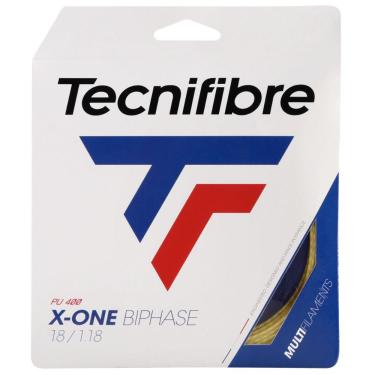 Imagem de Corda Tecnifibre X-One 18L 1.18mm Biphase Squash - Set Individual - Branca